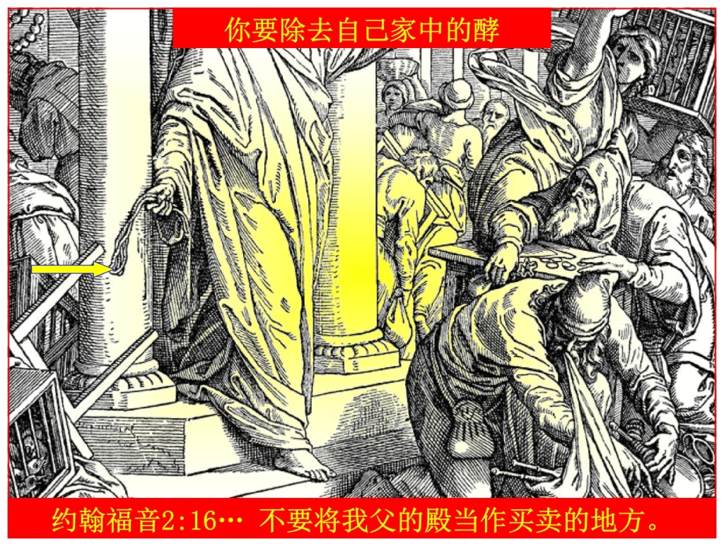 Chinese Language Bible Lesson Jesus cleansed His Father's House in Jerusalem