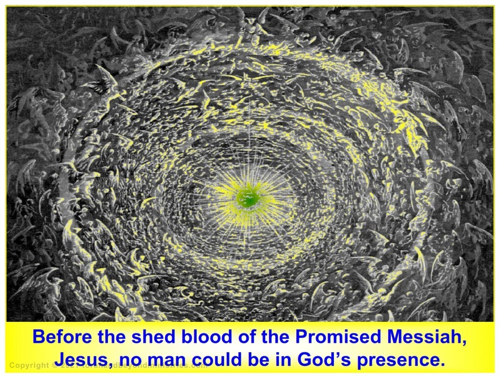 Before the shed blood of the Promised Messiah, Jesus, no man could be in God’s presence.