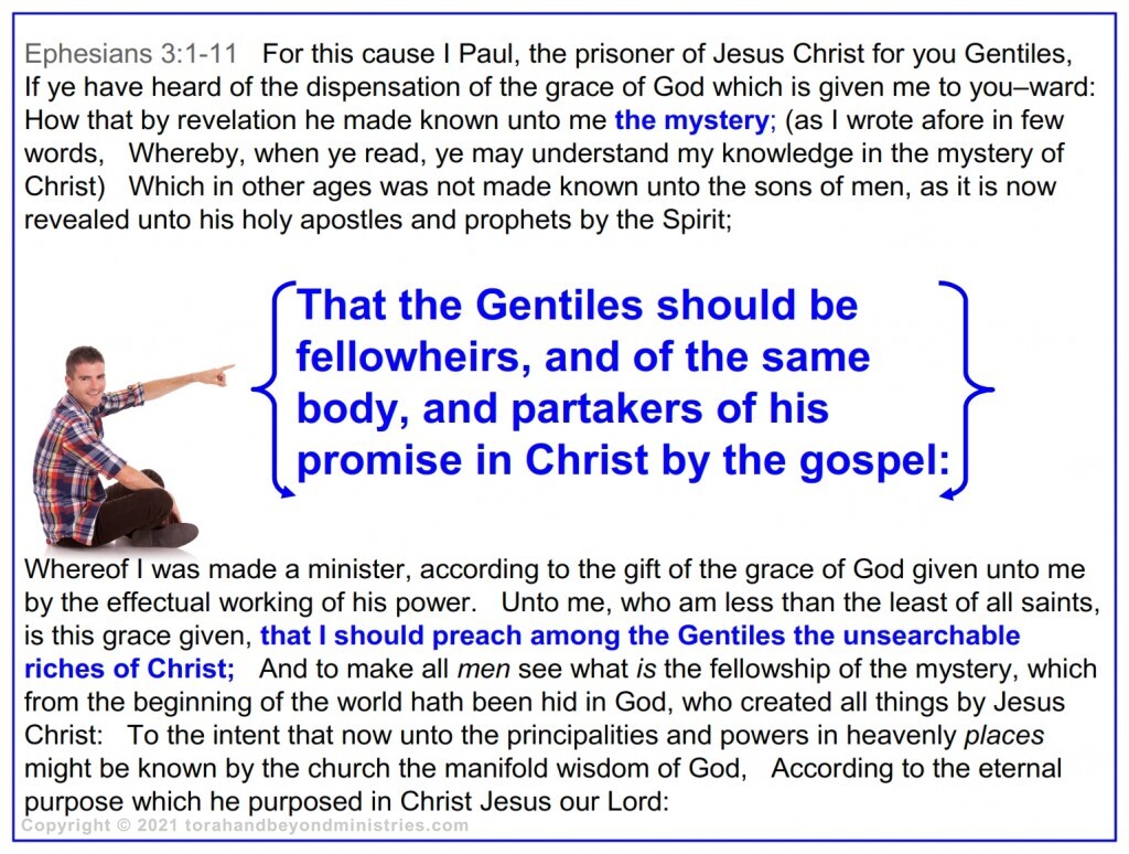 That Gentiles would find the Grace of God was not clearly understood until it was revealed when God made the New Covenant.