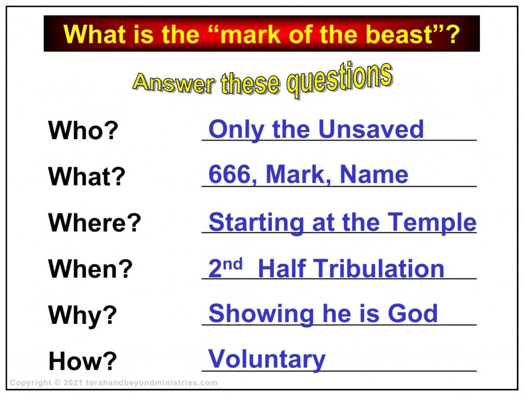 Exactly what is the "mark of the beast"?