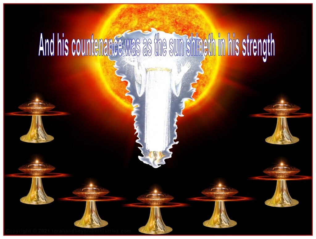 and his countenance was as the sun shineth in his strength
