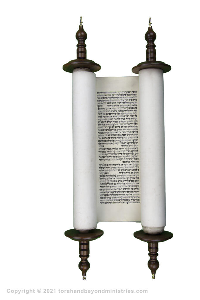 photograph of an authentic Hebrew Scroll of Kings