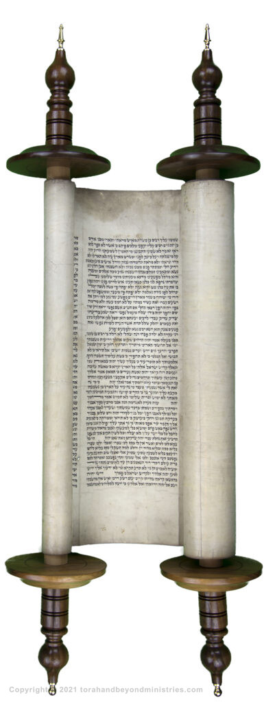 photograph of an authentic Hebrew Scroll of Isaiah