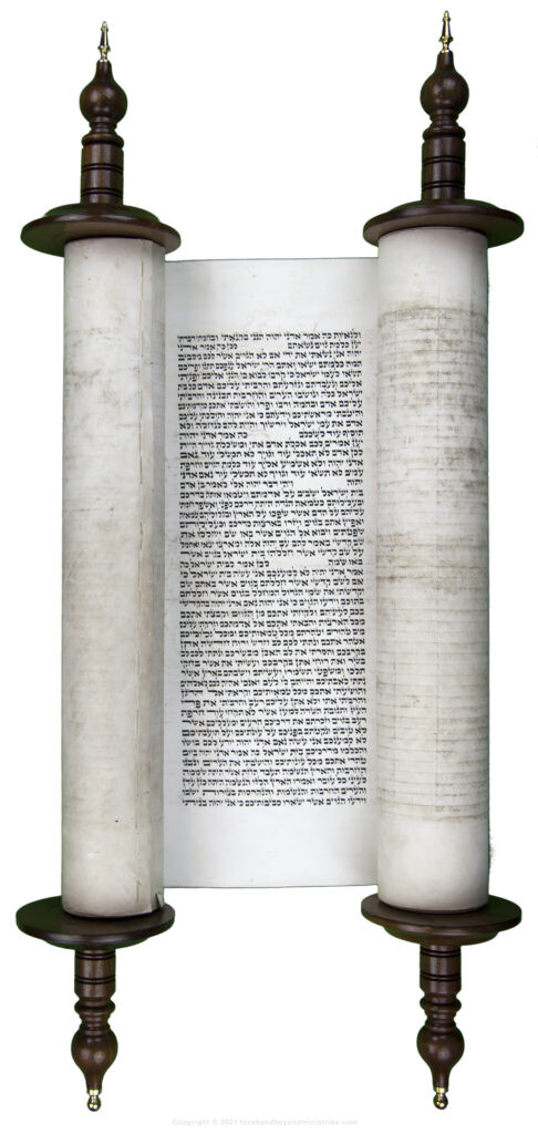Hebrew Scroll of Ezekiel with new Etz Chain
