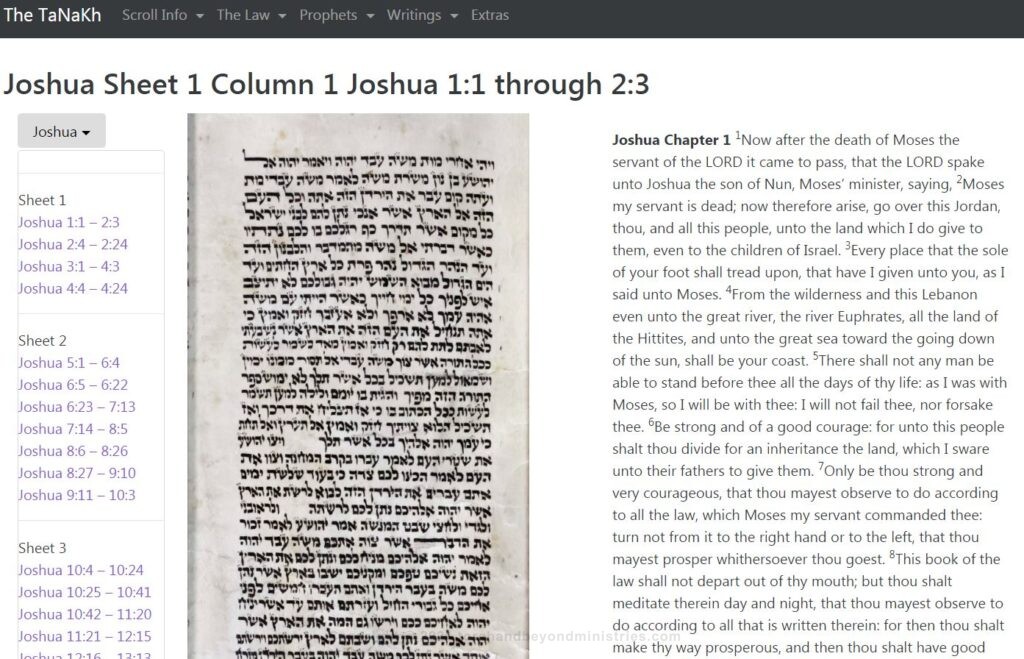 Every column of the eight Scrolls of the Neviim, the Prophets, was photographed