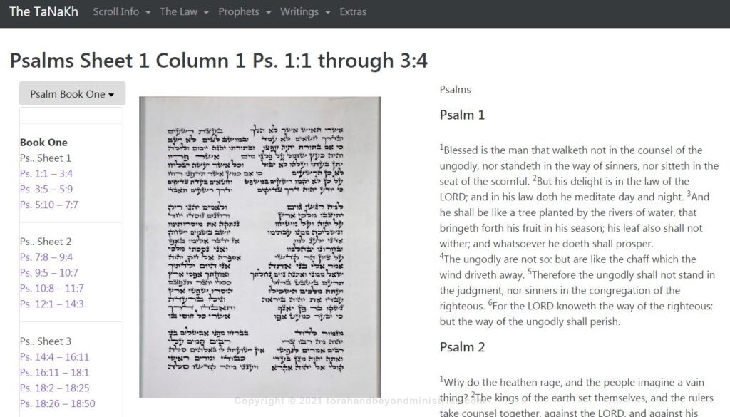 Every column of every Scroll of the Ketuvim, The Writings, was photographed.