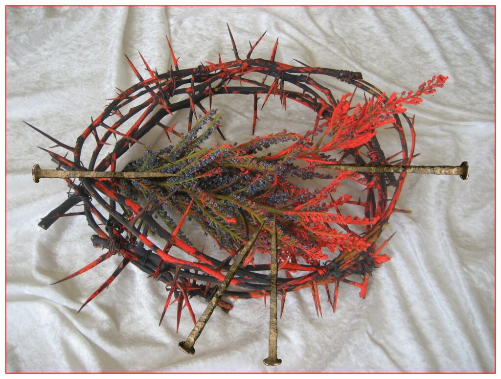 The Lamb These Roman bronze nails correspond to crucifixion sites.