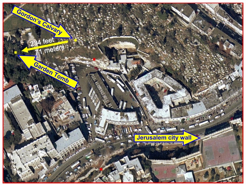 First fruits The distance from the crucifixion to the tomb was less than the length of a football field.