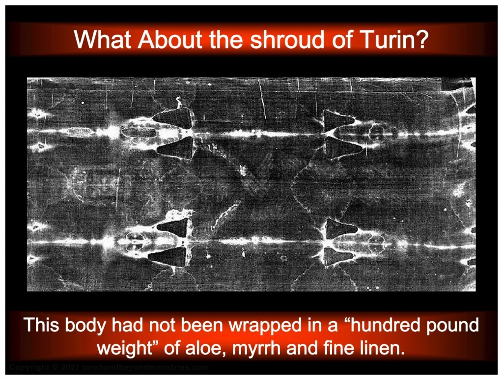 First fruits The body in the shroud of Turin shows no sign of being wrapped
