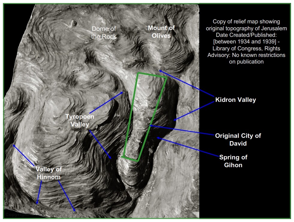Tabrnacles Lesson 2 The original topography of Jerusalem the "stronghold of Zion" the city of David has changed.