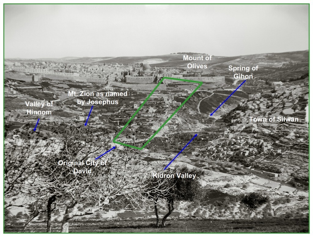 Tabrnacles Lesson 2 Photo 1890 The city of David from the South