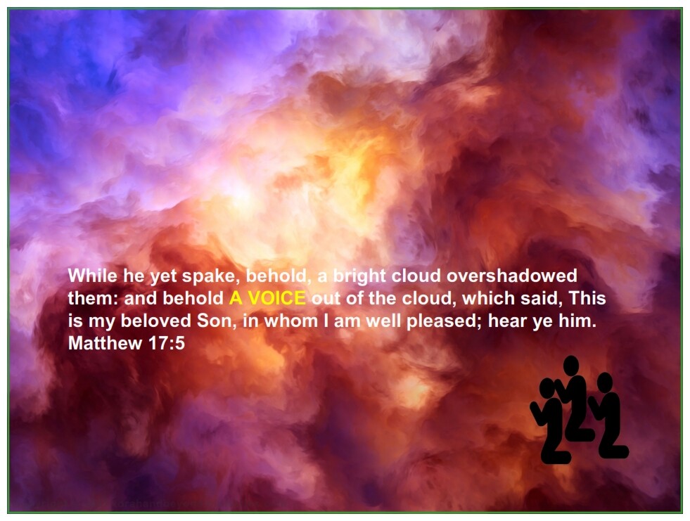 Tabrnacles Lesson 2 The world will hear the voice of God the Father during the Feast of Tabernacles