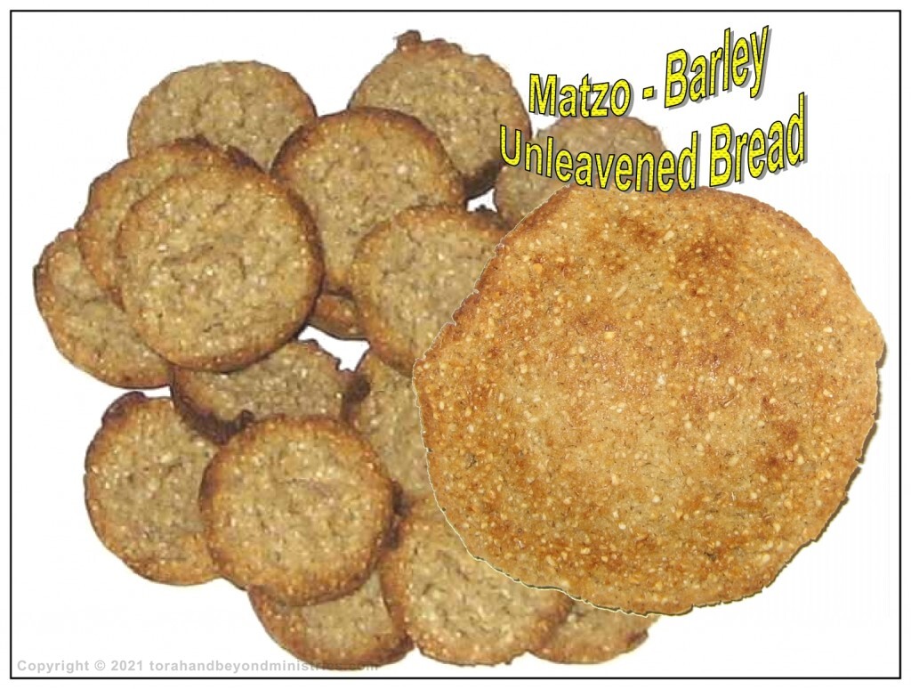 Unleavened Bread Unleavened bread made from barley