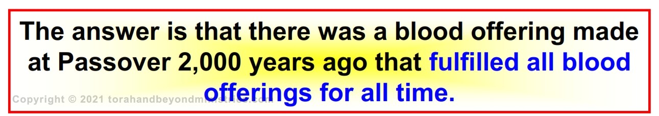 The Lamb 2,000 years ago God made an offering of Himself and closed the door to animal sacrifice