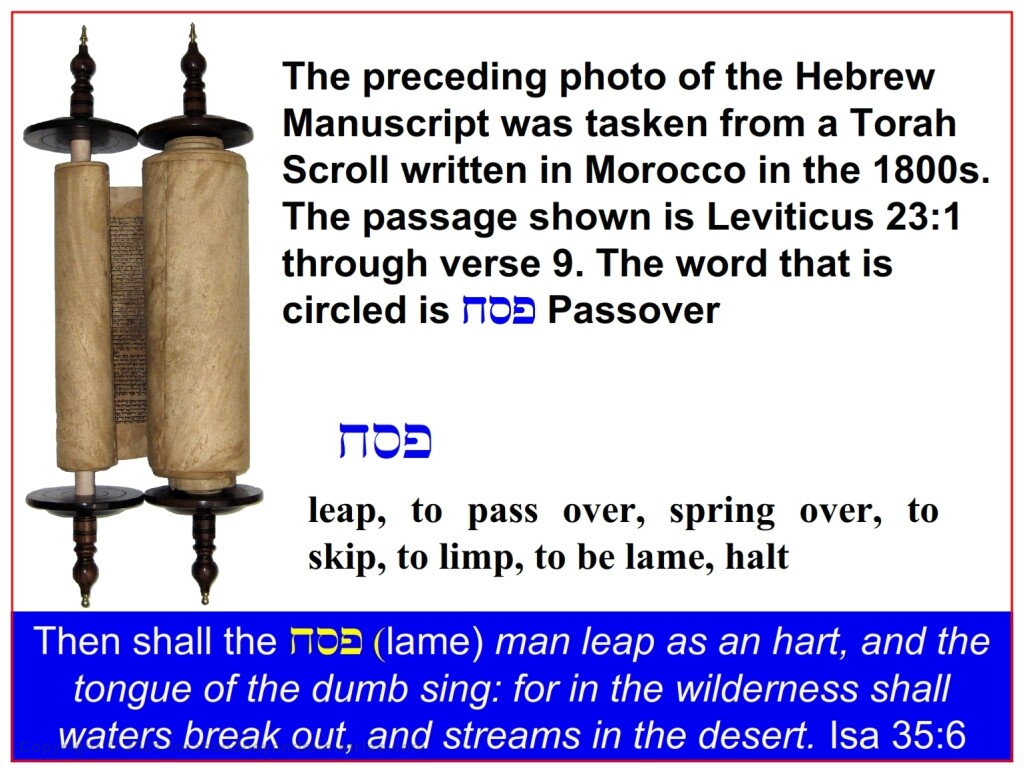 Passover “What is the Passover?” The dual meaning of the word Passover, to become lame and to skip over